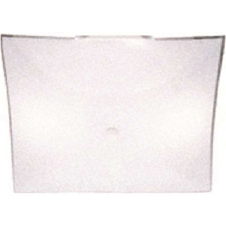 ROYAL COVE 11-3/4 in.W x 1-3/8 in.H Ceiling Flushmount Square Replacement Glass, White, 4PK 2489650